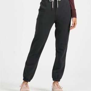 Vuori Charcoal Joggers with White Drawstring